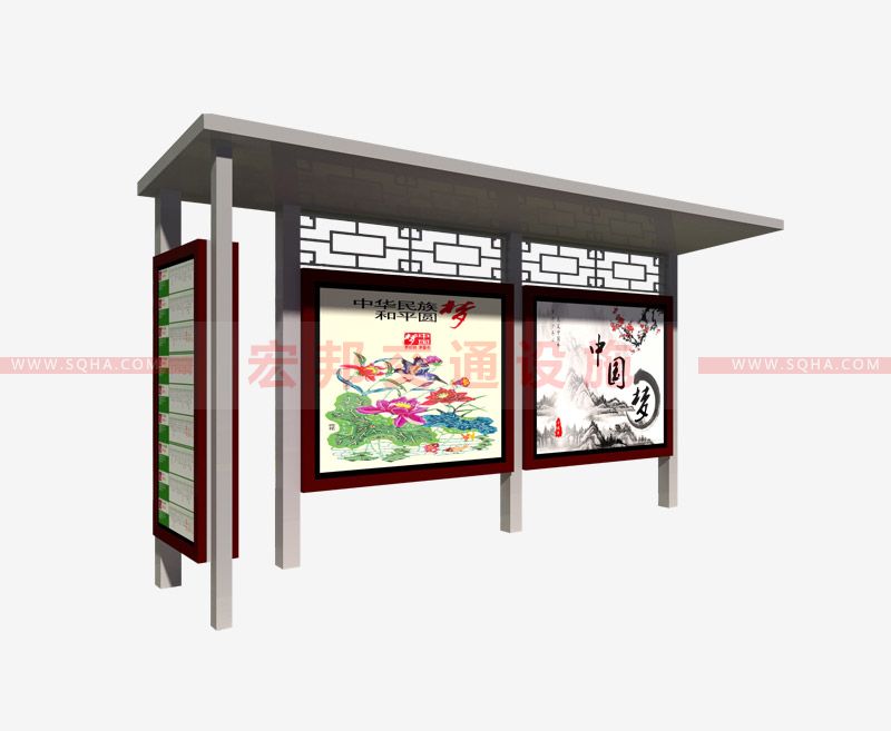 仿古與不銹鋼公交站臺(tái)的定制廠家解析
